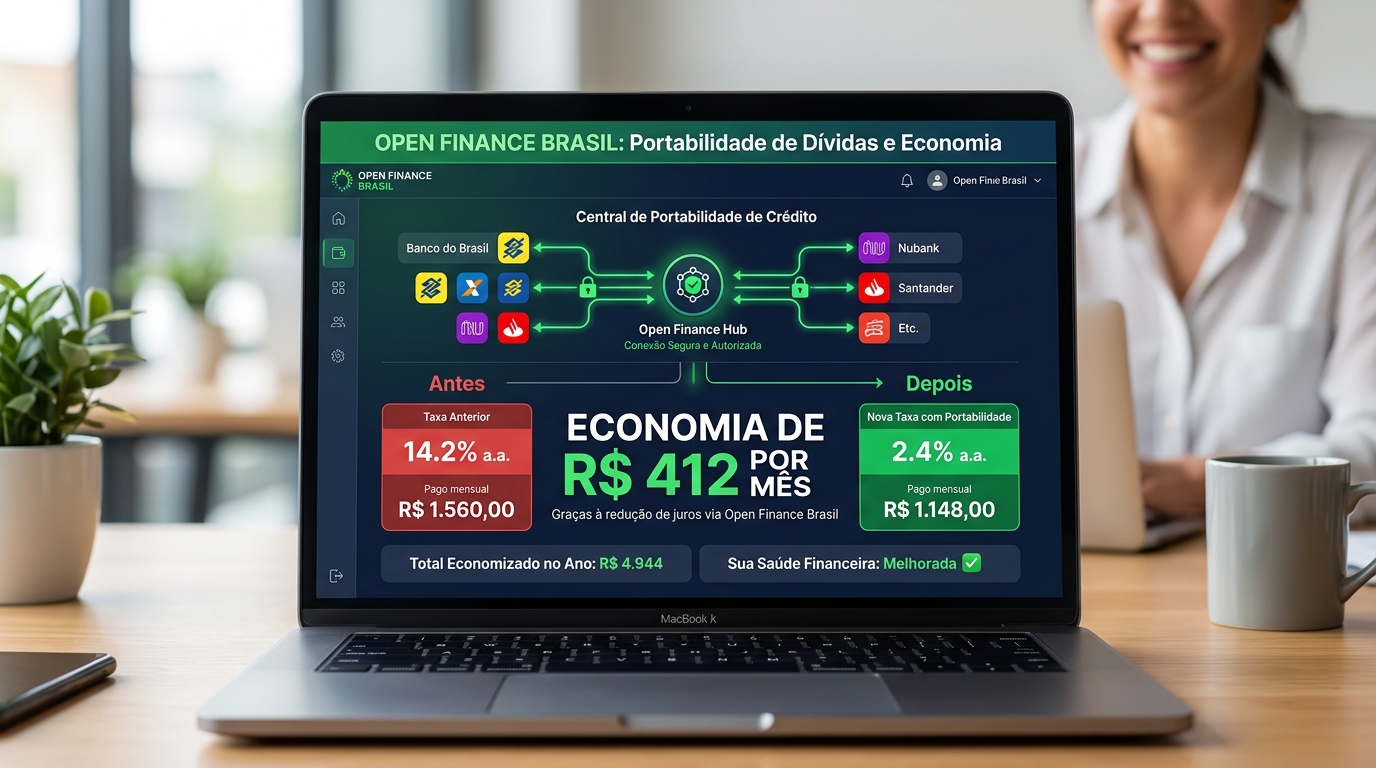 Relatório de Portabilidade Open Finance Desafoga no Computador
